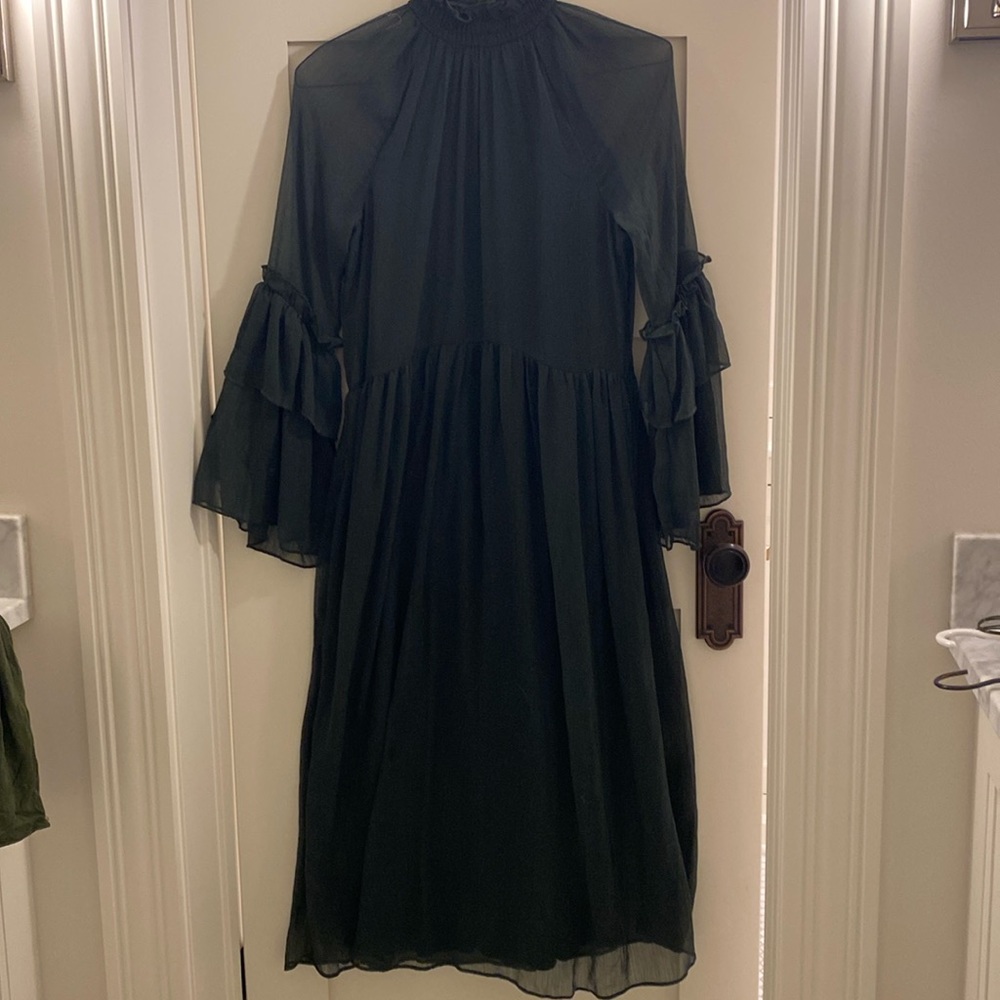 NWT h and m green flowy dress